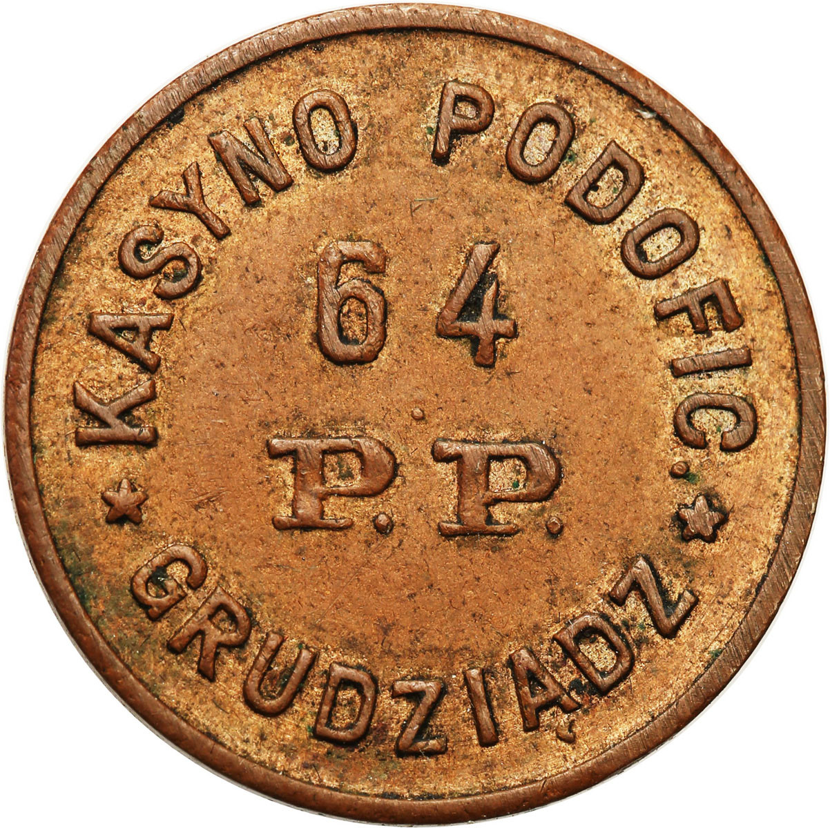 Grudziądz - 20 groszy Kasyna Podoficerskiego 64 Pułku Piechoty